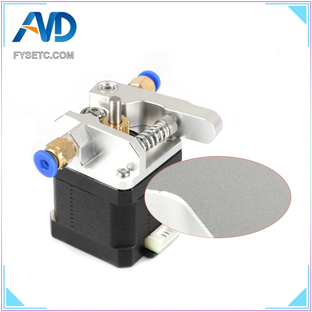 

CR10 Extruder Near Remote Universal Wire Feeder Aluminum Silver Sand Upgrade MK8 1.75MM With Pneumatic Connect 3D Printer Parts