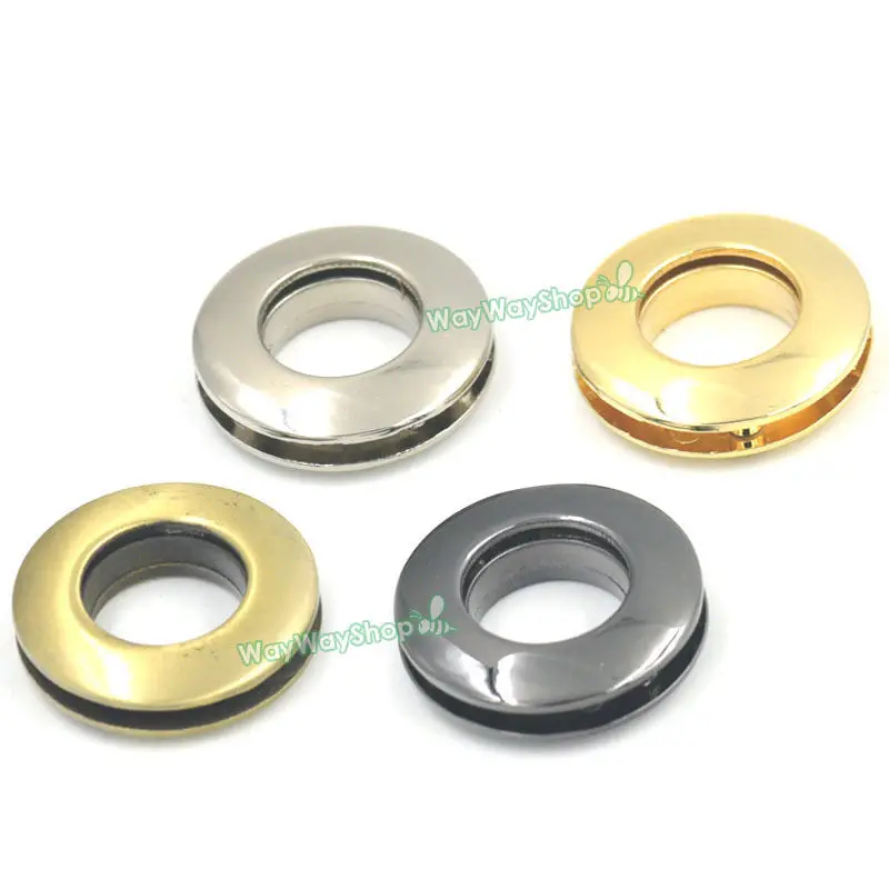 

10 Pcs 14mm 0.55" Alloy Grommets Eyelets for Canvas Leather Self Backing Screw Purse Buckle