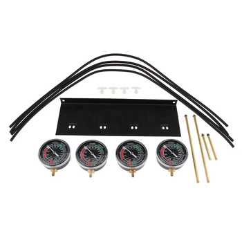 

4pcs Motorcycle Carburetor Carb Synchronizer Vacuum Tool Balancer Gauge 2 Cylinder Gauge Durable for Use