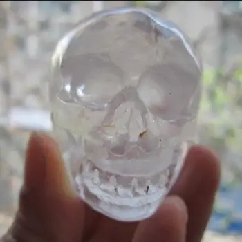

YU 169g NATURAL CLEAR QUARTZ CRYSTAL SKULL CARVED From China