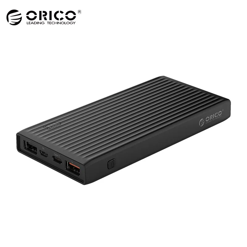 ORICO 10000mAh Power Bank Quick Charge 3 0 Batterie externe BC1 2 Portable Ultra thin Polymer