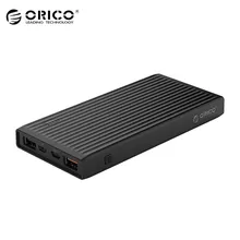 ORICO 10000mAh Power Bank Quick Charge 3.0 Batterie externe BC1.2 Portable Ultra-thin Polymer Powerbank External Battery 18W