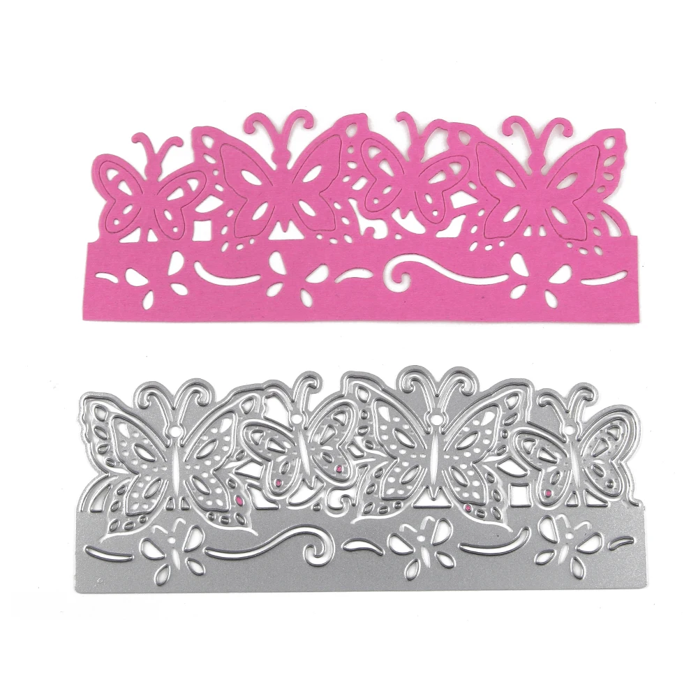 Ufurty Butterfly Border Craft Metal Steel Cutting Dies