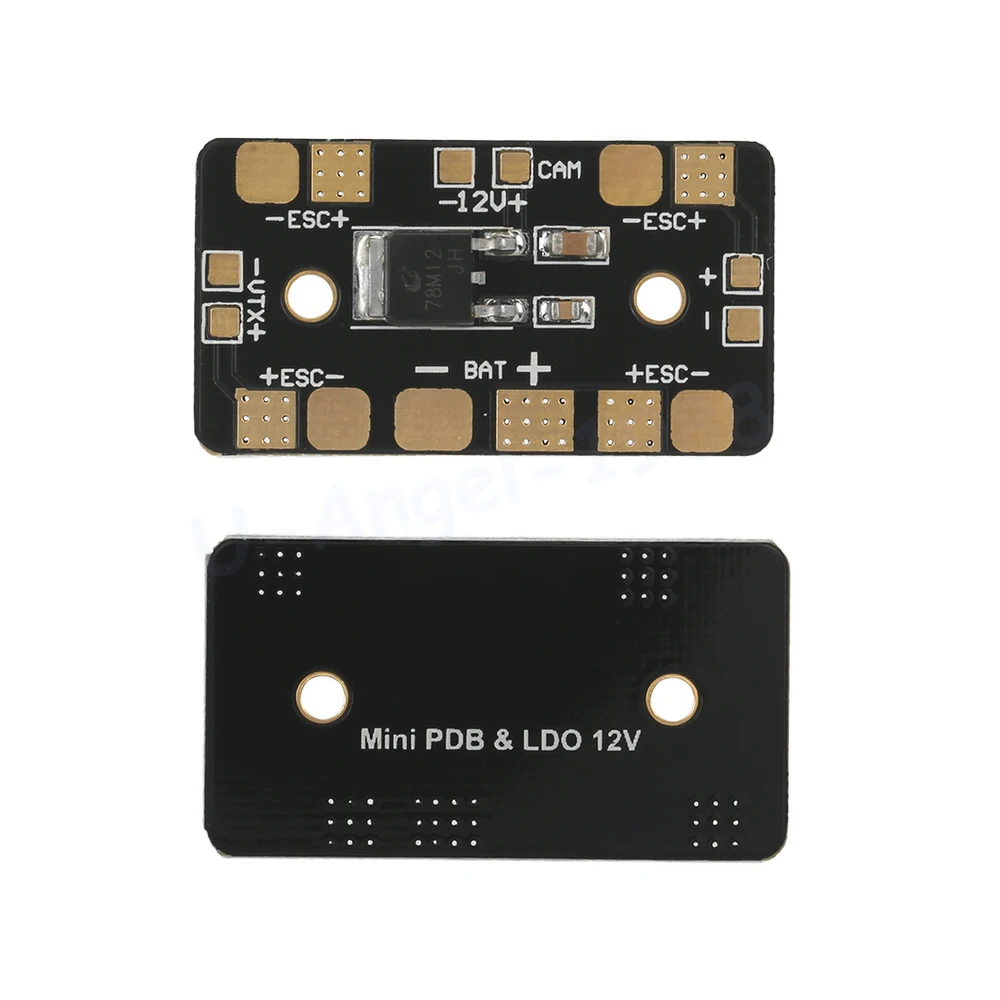 1pcs Mini PDB Power Distribution Board with 5V 12V Linear Voltage Regulator for QAV250 FPV Quadcopter