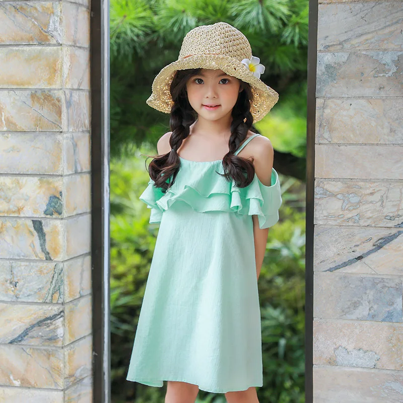 2018 Summer Dress Girl Evening Dress Children Clothing Kids