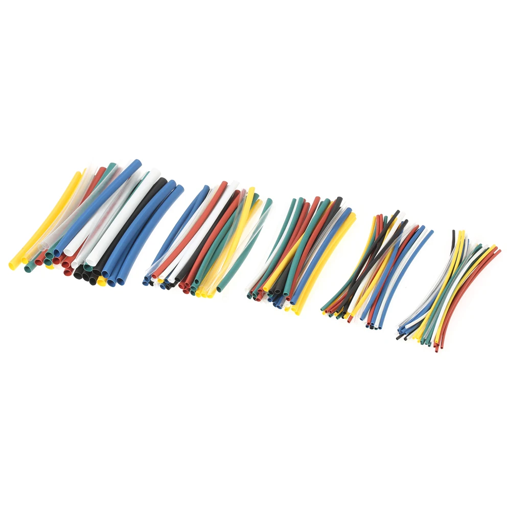140 шт. термоусадочные полиолефиновые трубки 7 цветов|shrinkable tube|cable sleeving kitwire sleeve |