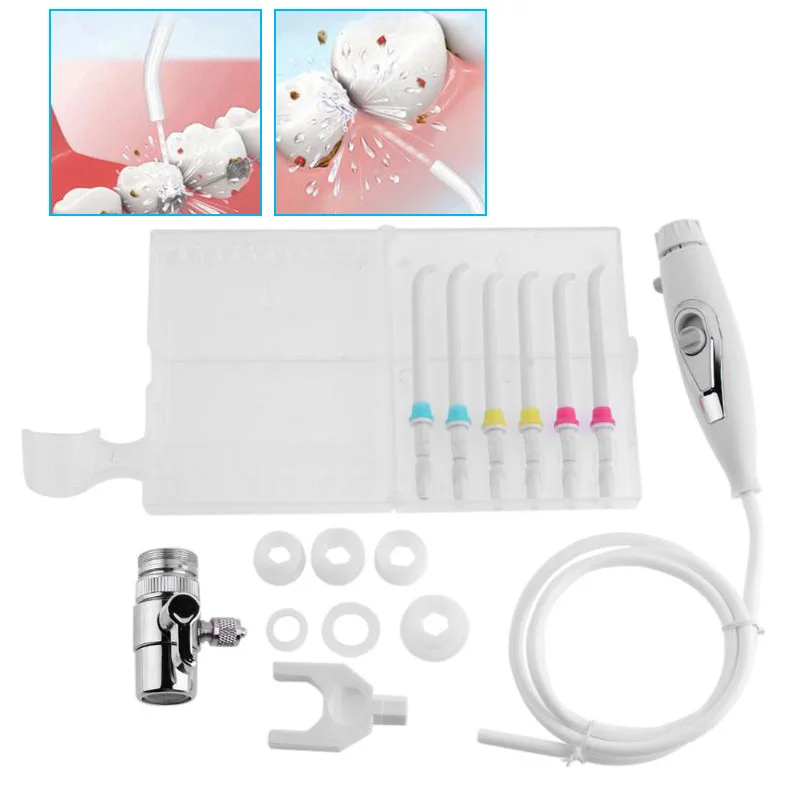 

Water Jet Irrigator Set Dental Tooth Care Whitening Cleaning Floss Oral Denture Teeth Cleaner Kit YF2018