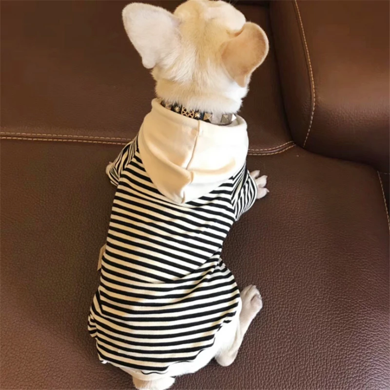 Толстовка для маленьких и средних собак демисезонная в полоску|dog hoodie|dog clothes