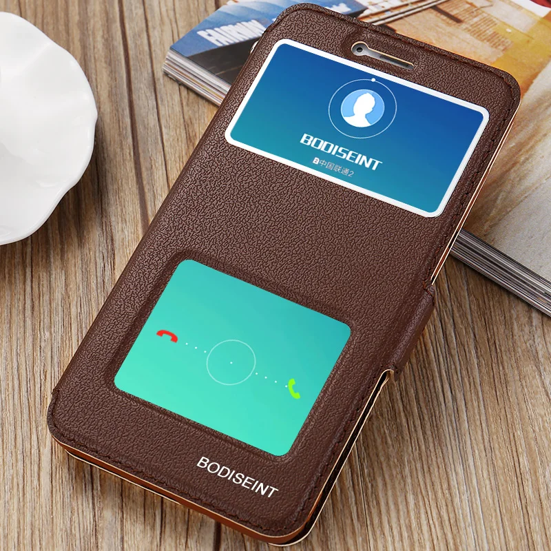 Чехол для Meizu M6 Note кожаный откидной чехол с подставкой телефона двойной