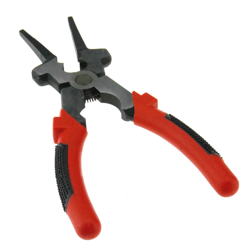 

Flat Mouth MIG Welding Pliers Multi-Function Insulated Handle Carbon Steel Multipurpose Tools Spring Loaded
