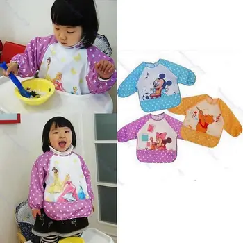 

1pc New Hot Cute Children Baby Todder Waterproof Long Sleeve Art Smock Bib Apron