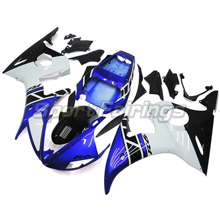 Сине-белые Черный Полный обтекатели для Yamaha YZF-R6 YZF600 R6 Год 2005 05 мотоцикл обтекатель комплект ABS Кузов Мотоцикл Обтекатели