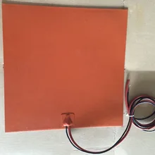 200x200mm 12 v 200 w riscaldatore del silicone/silicone termoforo con 100 k termistore per 3d stampante силиконовая грелка