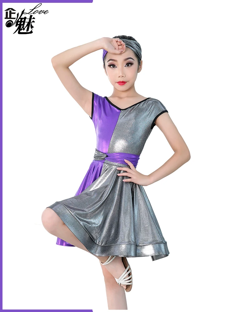 Костюмы для латинских танцев Одежда High-end Performance Gonggong Performance Garment Black Pool grade Examination costume skirt