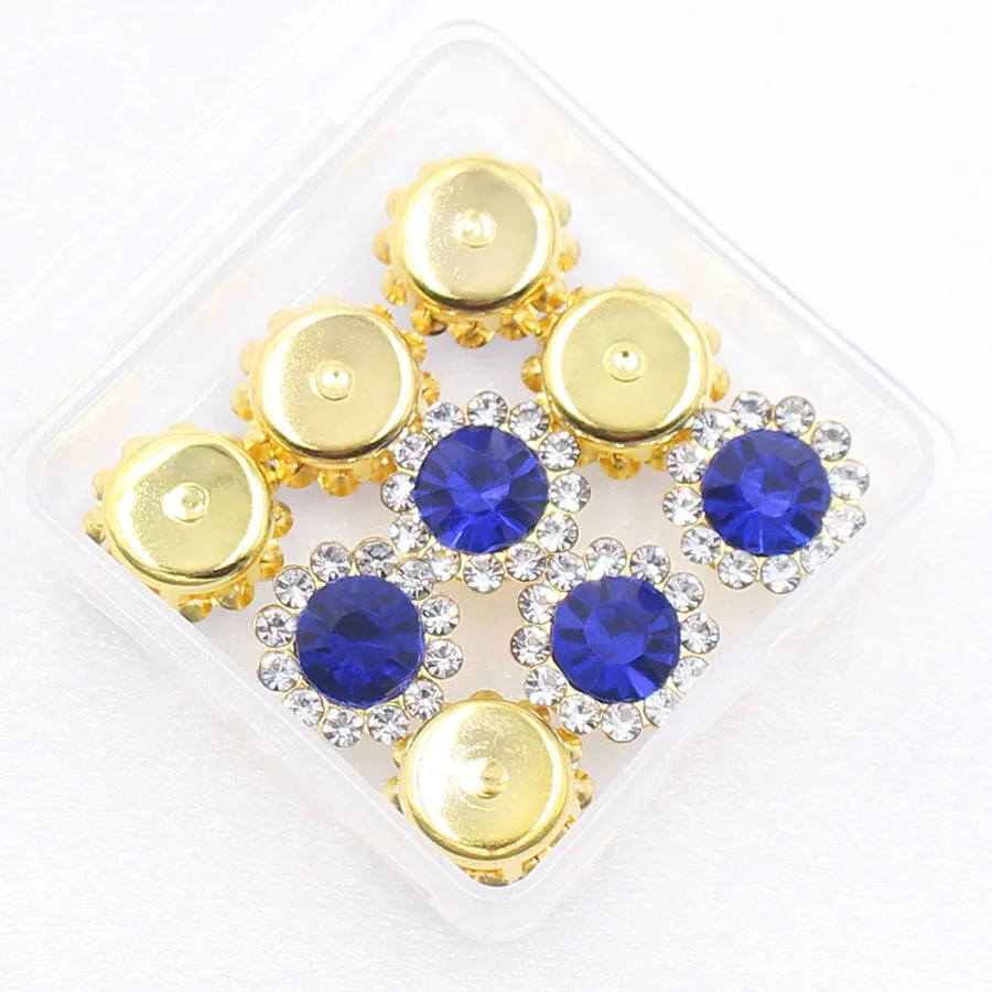 

Shine 20pcs 10mm/12mm Sew on Rhinestone Sewing Crystal Stone with Sliver Claw Crystal AB Color Sew on Rhinestone for Clothes