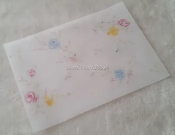 

15x21cm(5.91''x8.27'') flower printing Handmade Soap Wrapping Paper Printed gift wrapping paper custom packing paper 200pcs/lot