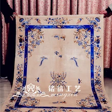 4'x6' Китай Стиль шелковый ковер ковры ручной работы шелковый ковер с восточным рисунком мягкие ковры