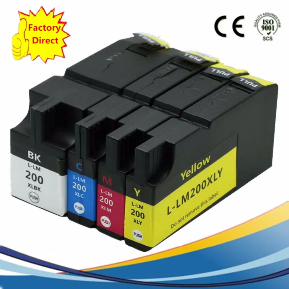 Модель LM200XLBK LM200XL LM 200XL LM200 200 для Lexmark OfficeEdge Pro4000c Pro4000 Pro5500 Pro5500t|ink cartridge|replacement cartridgeink