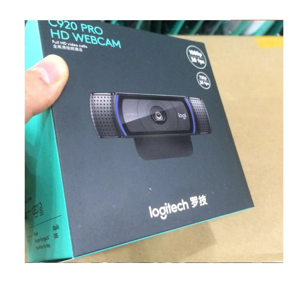 Logitech C920 веб-камера с высокой четкостью 1080 p камера видеоконференцсвязи вызова Запись Рабочий стол для ноутбука