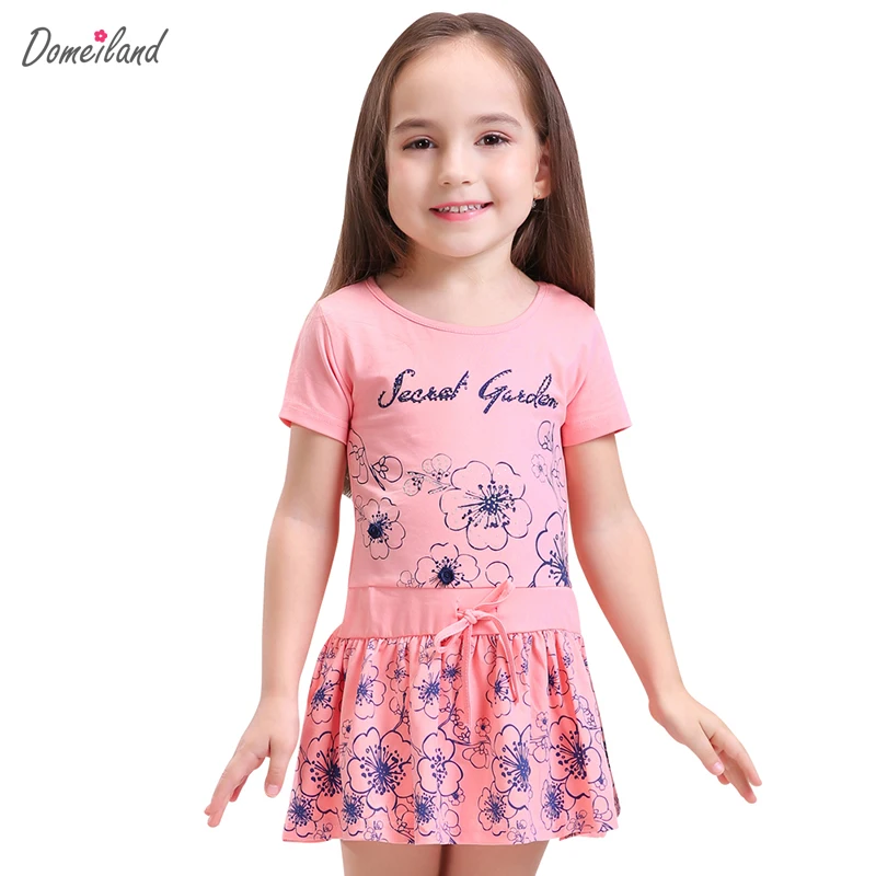 2017 Fashion Summer Brand domeiland Children Clothes cute girl cotton ...