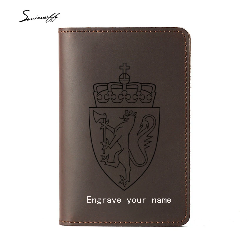 Simple leather passport holder