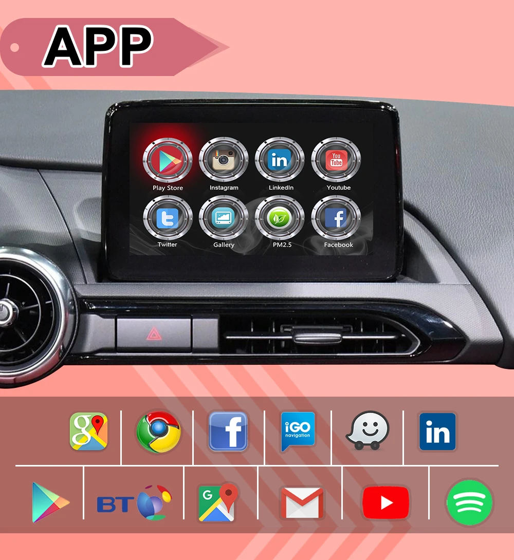 Android 7,1 мультимедийный видео интерфейс gps навигация для Mazda CX-5-19 Поддержка беспроводной carplay, Android Авто по Lsailt
