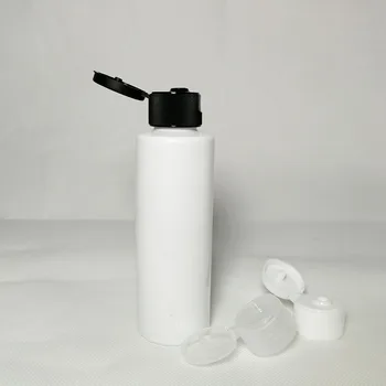 

30pcs 120ml round flip top Plastic containers bottles,lotion travel cosmetic bottles 120cc hotel lotion vial with screw cap