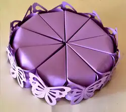100 шт. бабочка пользу подарок конфеты Коробки торт Стиль для Свадебная вечеринка Baby Shower