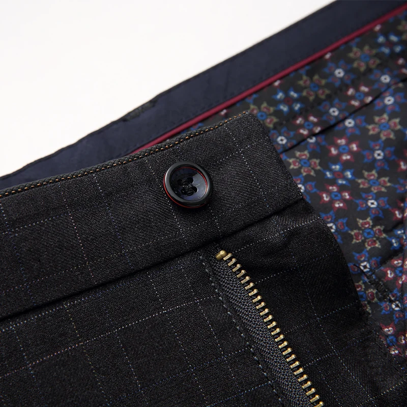 Calidad Pantalones De Negro Moda Casual 2017 Algodón 100 Hombres Estilo Nuevo Raya Envío Ocio Negocios Alta Gratis Los npgqzTw6I