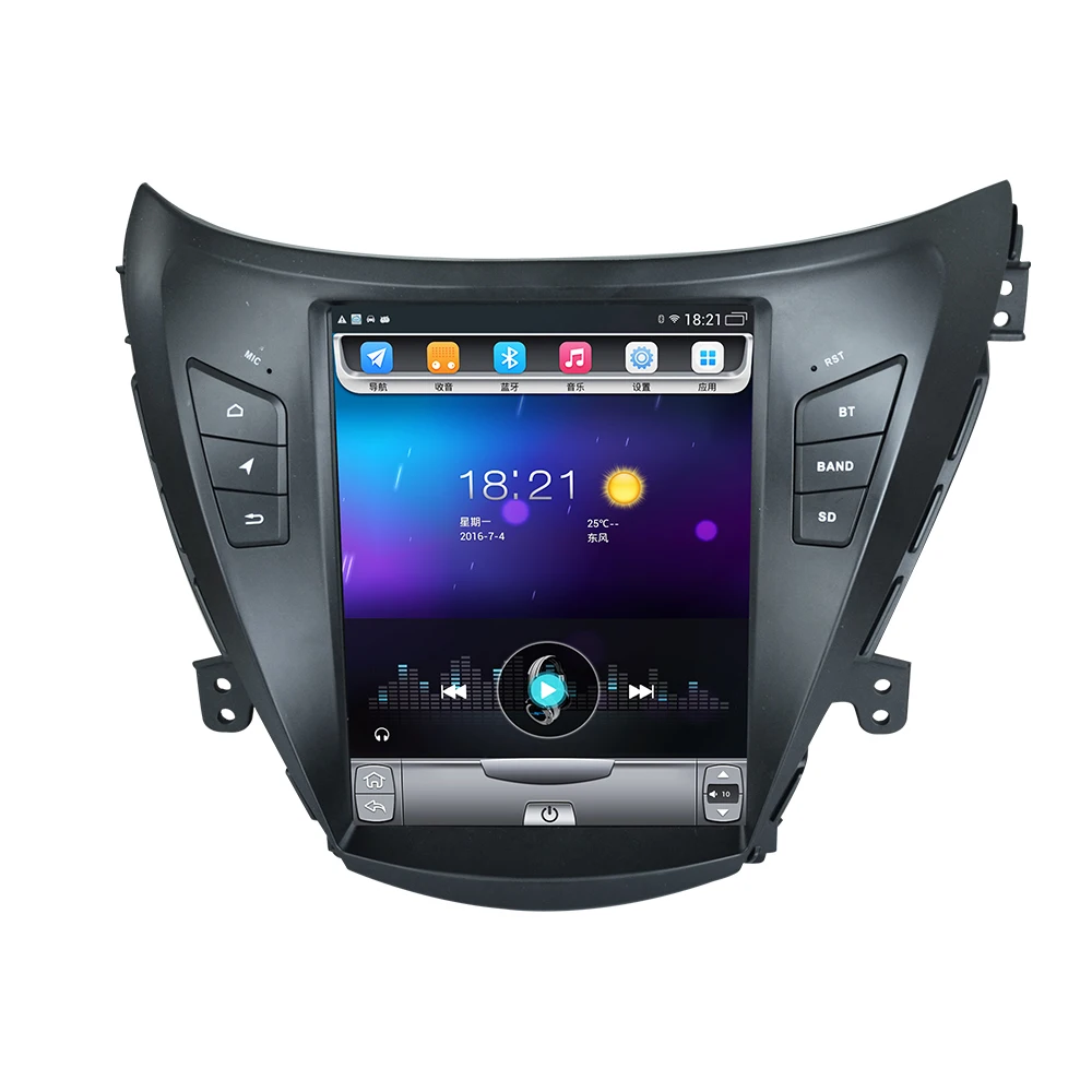Discount 32G ROM Vertical screen android car gps multimedia video radio player in dash for hyundai elantra 2012-2016 years car navigaton 3