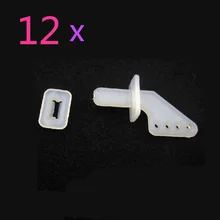 12 sets Lock On Nylon Control Horns 21×11 mm (4 Hole) For RC Model Airplane Parts Remote Control Foam Electric KT Kit