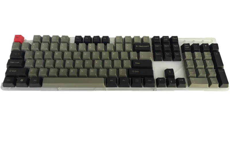 Прохладный Джаз черный серый смешанный Dolch толстый PBT 104 87 68 61 колпачки для ключей OEM профиль колпачки для MX механическая клавиатура