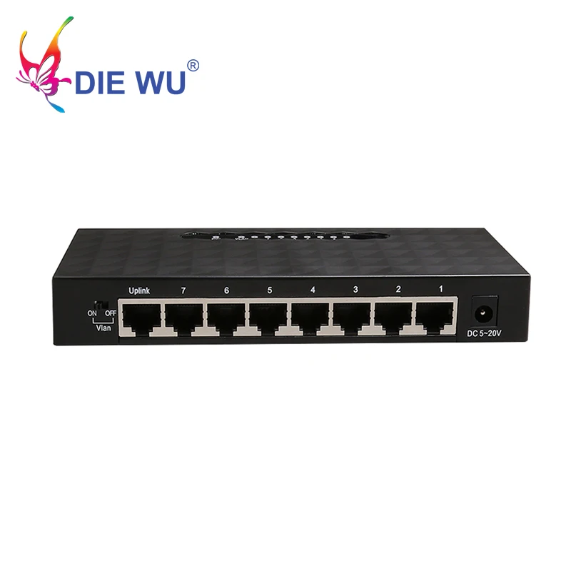 

High Performance Ethernet Smart Switch 8 Ports 10/ 100 /1000 Mbps Gigabit Ethernet Network Switch Lan Hub