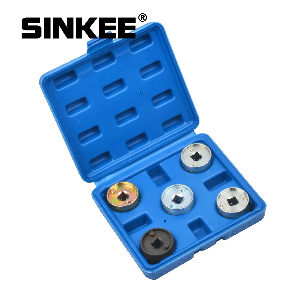  5 Pcs FOR VAG Camshaft Adjusting Socket Set - 1.8 2.0 TFSI With 3/8