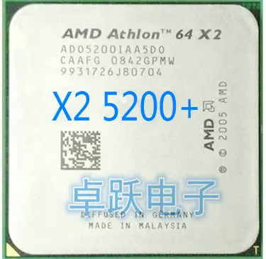 

AMD Athlon 64 X2 5200+ CPU Processor (2.7Ghz/ 1M /1000GHz) Socket am2 working 100% Free Shipping