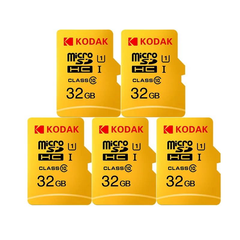 Карта флеш-памяти KODAK U1 128 Гб 64 ГБ 32 ГБ 16 ГБ Micro SD карта tarjeta de высокоскоростная карта памяти MicroSD карта TF/SD карта класса 10 - Емкость: 32GB 5 pieces