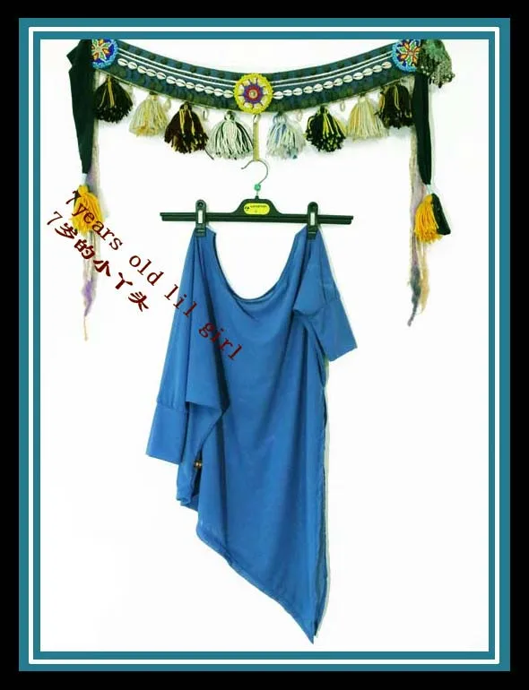 

Transparent thin belly dance Bat sleeve top CUF21