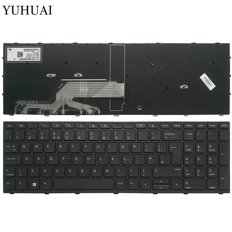 

New UK laptop keyboard for HP Probook 450 G5 455 G5 470 G5 With black Frame