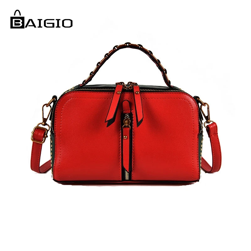 Baigio Women Bag Vintage PU Leather Bags Female Small Women Handbag
