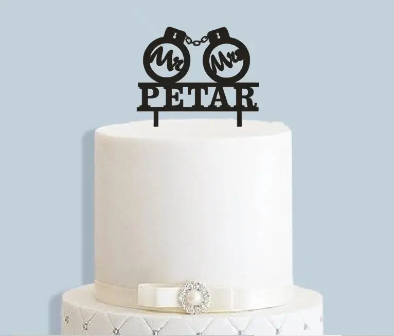 

New Arrival Personalized Bride Groom Last Name Wedding Cake Decoration Custom Wedding Party Cake Topper Unique Gifts for Cake