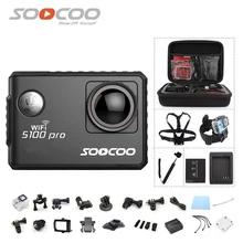 SOOCOO S100Pro WiFi 4K Голосовое управление Full HD 1080P Водонепроницаемая мини видеокамера для дайвинга с сенсорным экраном Спортивная DV опционально gps