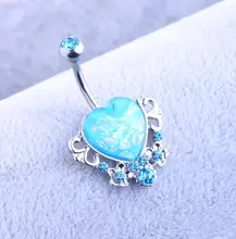 Drop Shipping Body Piercing Jewelry Women Sexy Retro love Navel Piercing Belly Button Ring navelpiercing chirurgisch