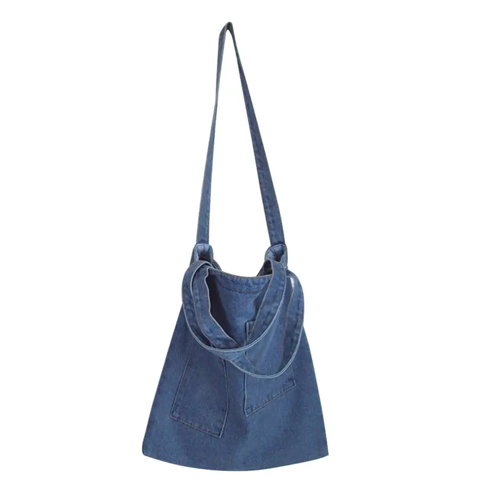 Женские сумки-мессенджеры, Брезентовая сумка, модная джинсовая сумка для покупок, мумия, сумка-мессенджер, блюз, сумка через плечо, сумки-тоут - Цвет: 2