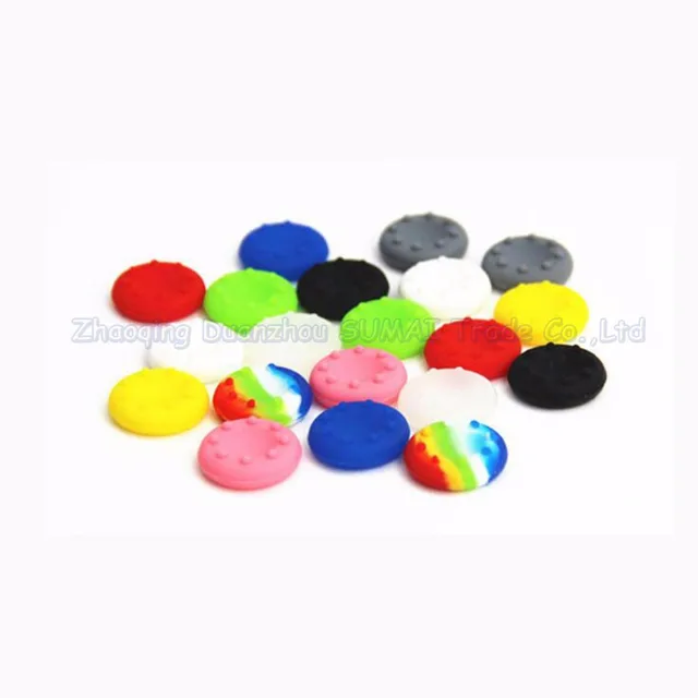 Best Offers 500pcs Multicolor ThumbStick Rubber Grip Covers for XBOX 360 xbox one for ps3 ps4 silicone gel thumb grip stick caps