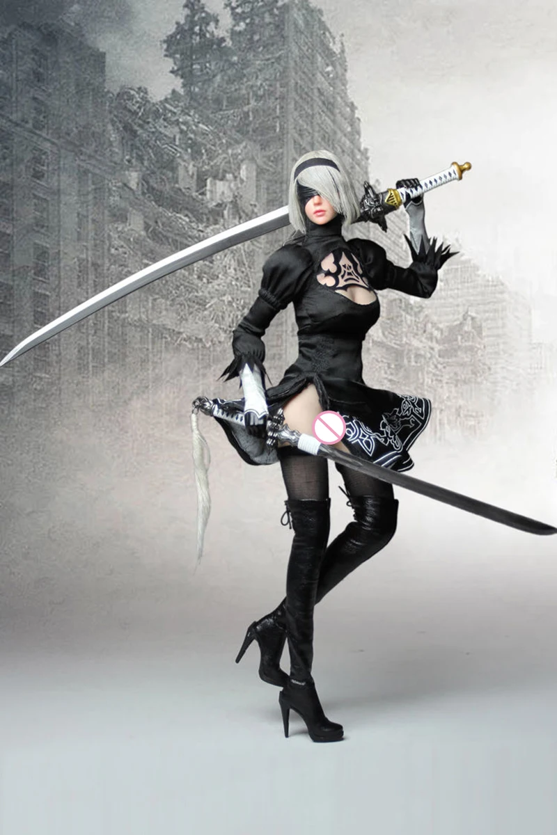 В наличии Коллекционная SET015 НИР автоматов YORHA 1/6 женский комплект одежды и голова