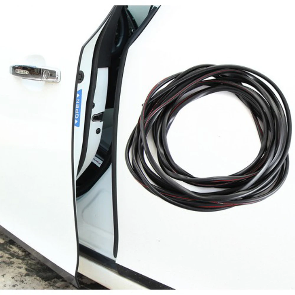 7.5M/10M Door Protection Strips Rubber Edge Doors Moldings Side Protector Sticker Scratches Vehicle For Cars Auto Car-styling