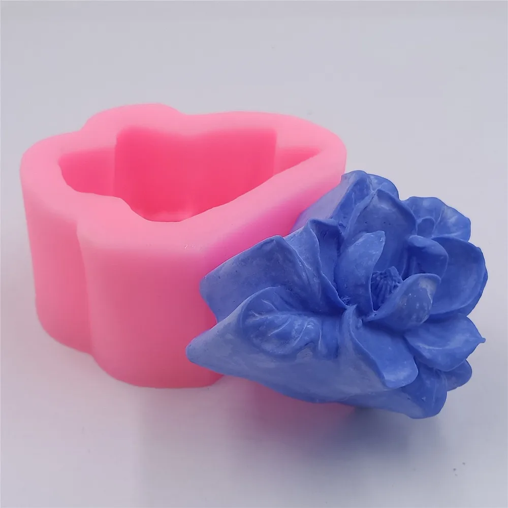 Цветочная форма для мыла 3D силиконовые формы для мыла свечи торта шоколадные гипсовые поделки