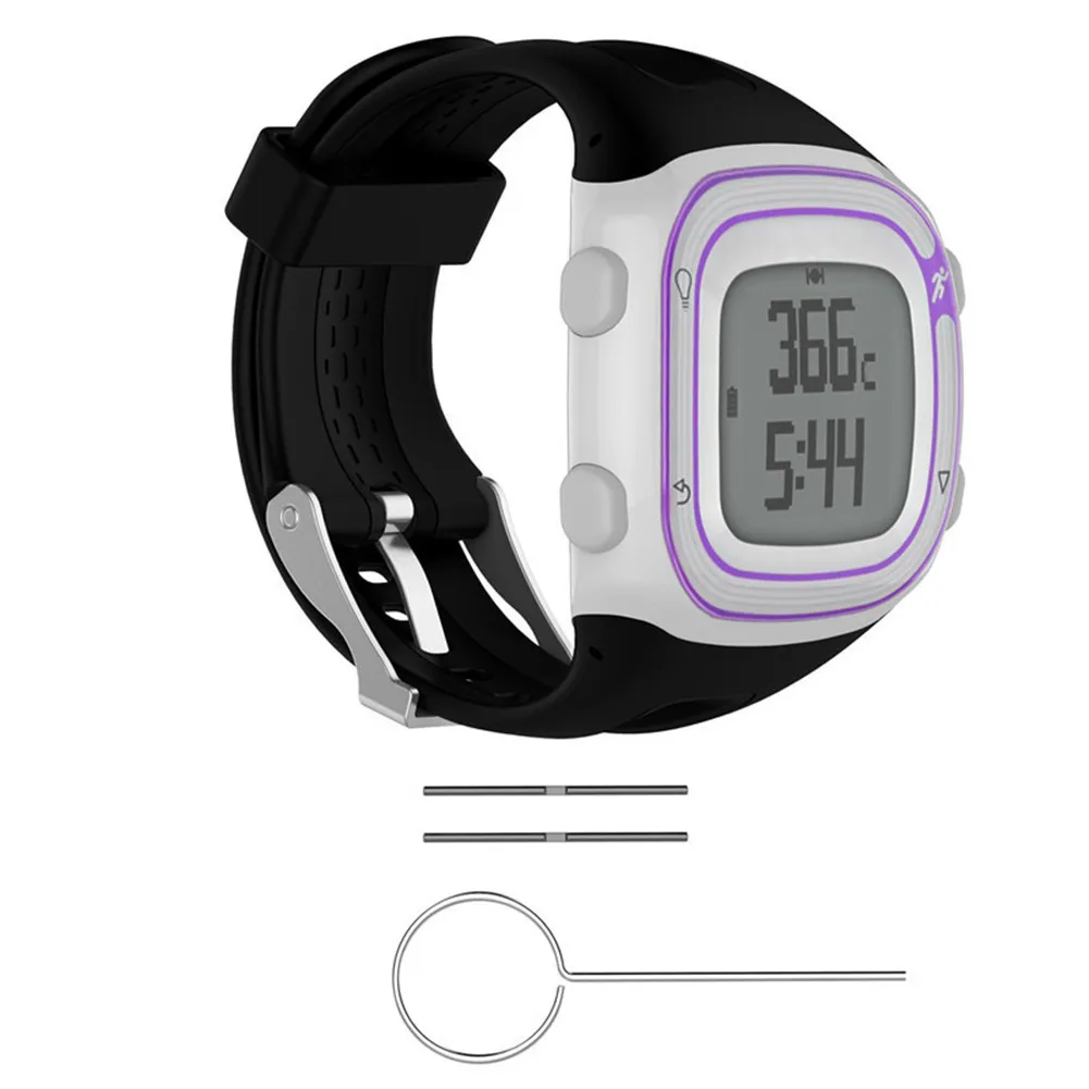 Спортивные силиконовые часы ремешок для Garmin Forerunner 10 15 Часы для бега с GPS маленький/большой с инструментами Прямая поставка 11,11