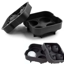 2 шт./компл. пищевой силикон, безопасный для ребенка сферические круглый шар поднос кубика льда создатель прессформы бар Кухня легко «сделай сам» для дома