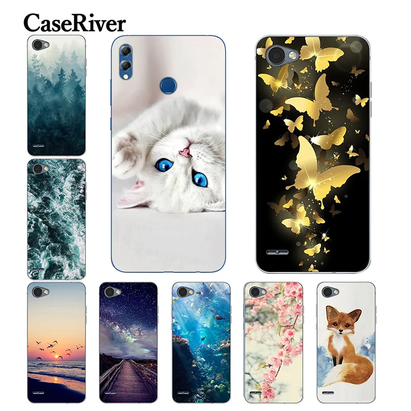 

CaseRiver FOR Capa LG Q6 Case Cover Soft Silicone FOR Capa LG Q6 Plus X600 /Alpha M700 Back Protective FOR Funda LG Q6A Case